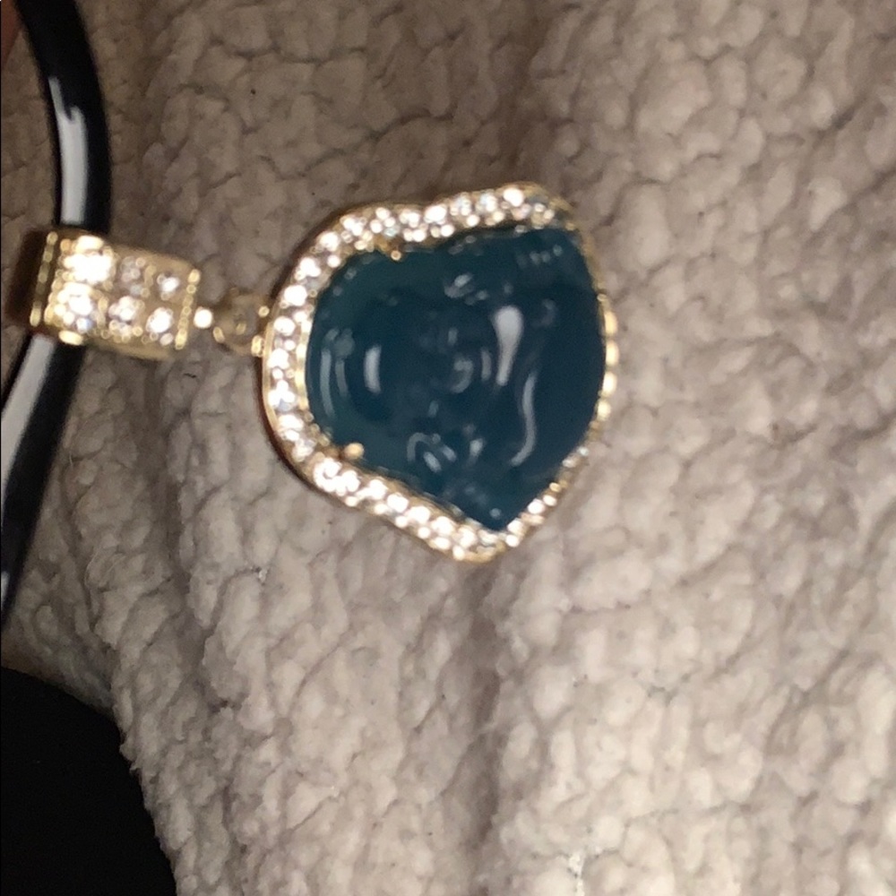 blue Buddha necklace pendant